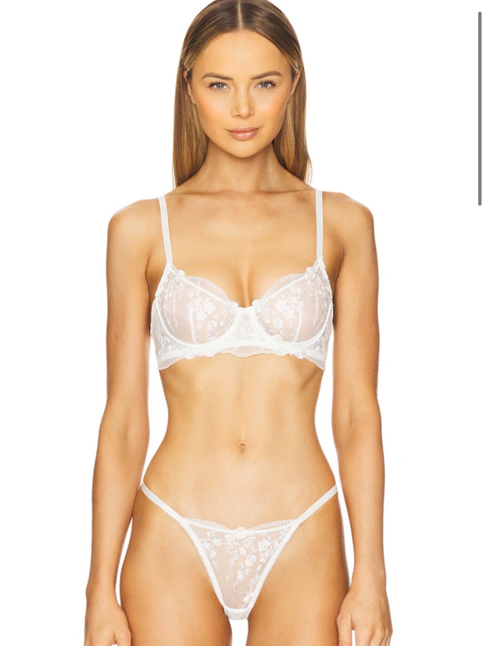 KAT THE LABEL - Sofia Underwire Bra in White